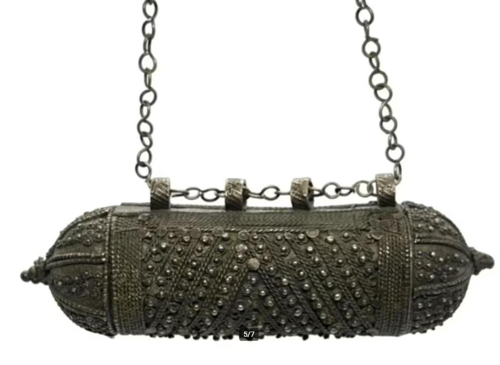 Hanger - Zilver - Hirz - Jemen, Ophalen of Verzenden