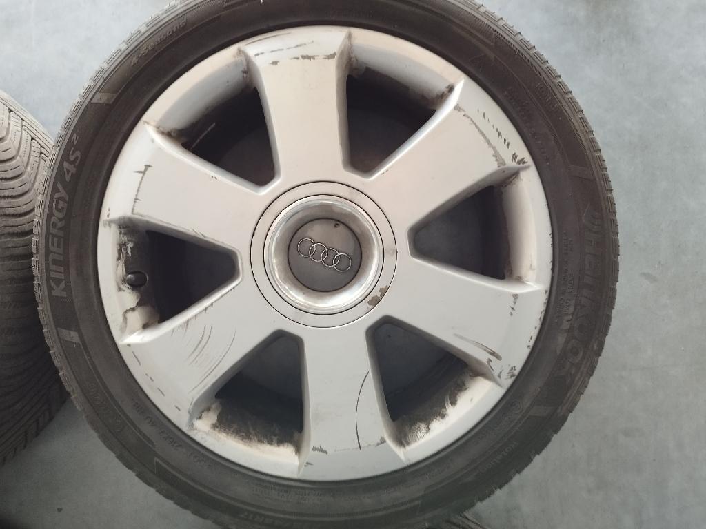 4-WIELVELGEN 17 INCH AUDI S4, Ophalen, Gebruikt, Audi