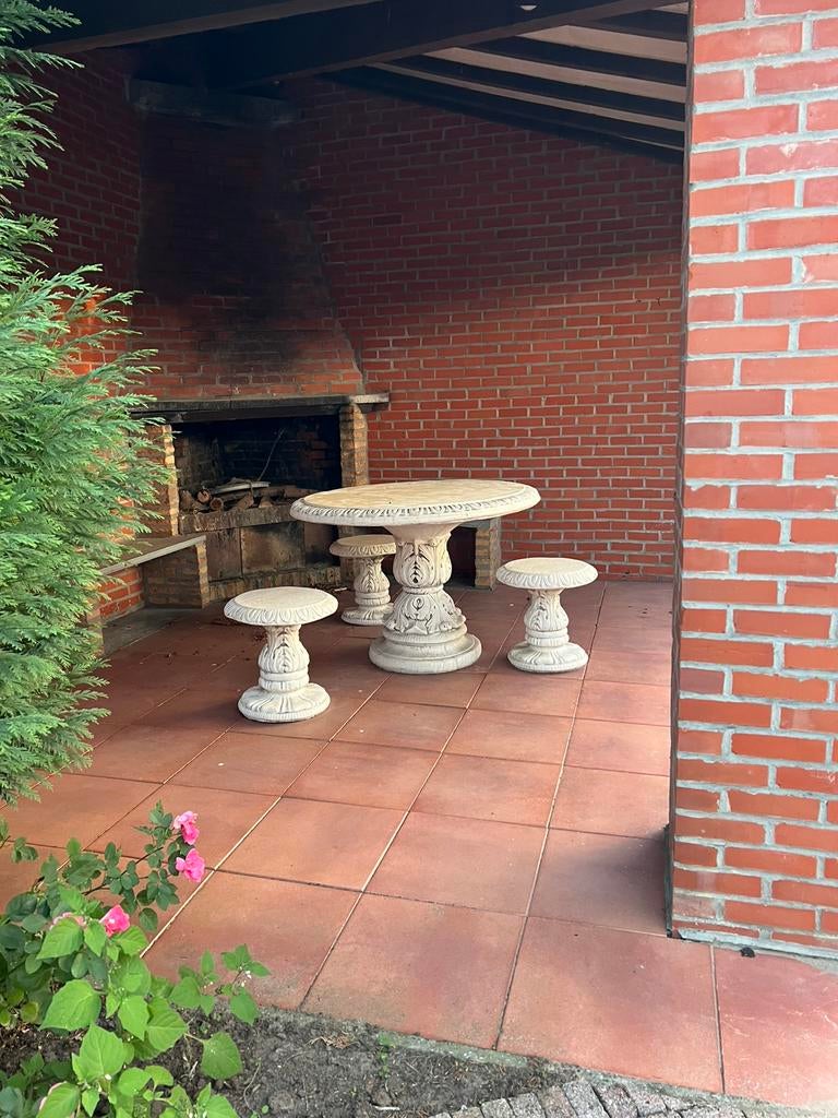 Set de jardin en béton, Jardin & Terrasse, Enlèvement, Comme neuf, Salons de jardin