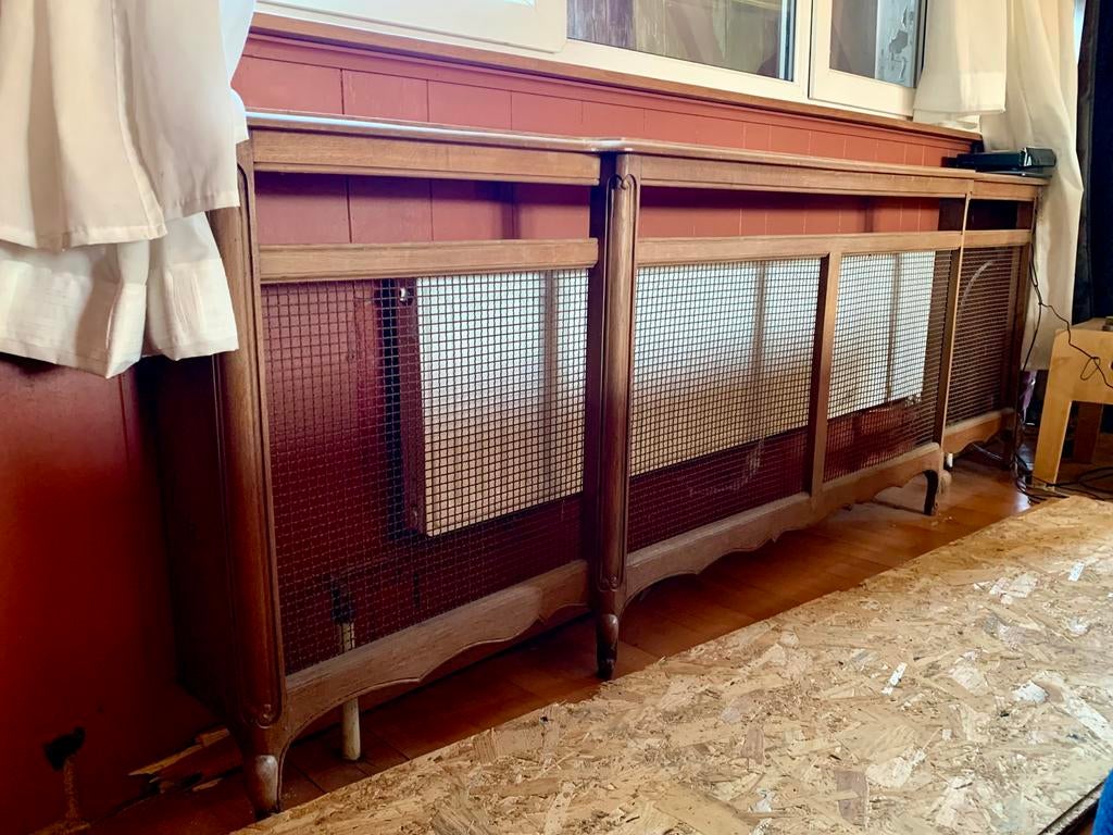 Cache-radiateur en chêne ancien, Enlèvement