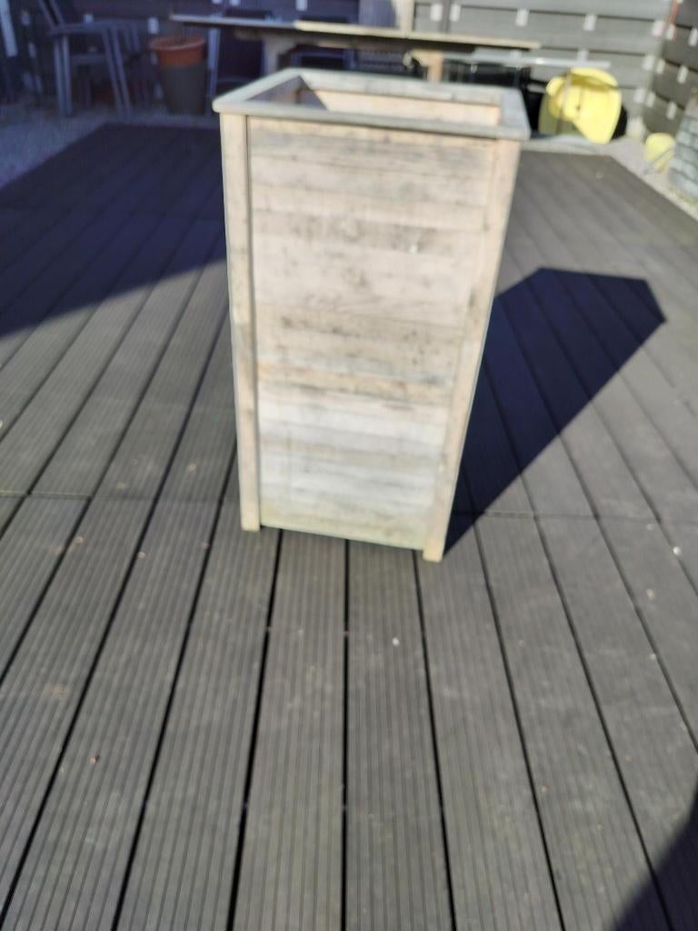 Houten bloembak 90 hoog 48x48, Tuin en Terras, Bloembakken en Plantenbakken, Ophalen, Nieuw, Hout