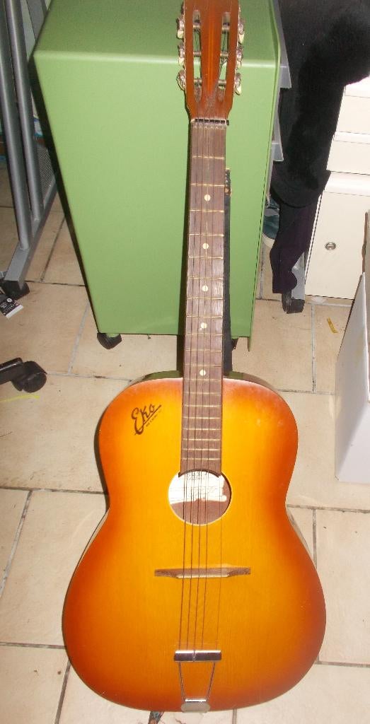 Vintage akoestische gitaar, merk Eko, jaar 60, type Parlor, Ophalen, Gebruikt, Overige typen