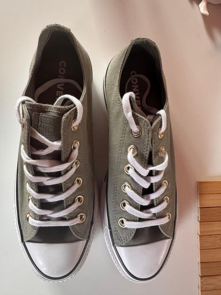 converse all star shoes, Kleding | Dames, Schoenen, Ophalen of Verzenden, Zo goed als nieuw, Converse All Stars, Groen