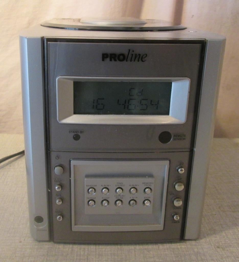 Leuke Retro Micro Stereoset - Proline, Ophalen of Verzenden, Zo goed als nieuw, Tuner of Radio, Overige merken