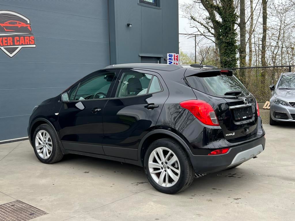 Opel Mokka X 1.6i 4x2 Cosmo CarPlay Airco, Auto's, Stof, Zwart, Bedrijf, Airbags