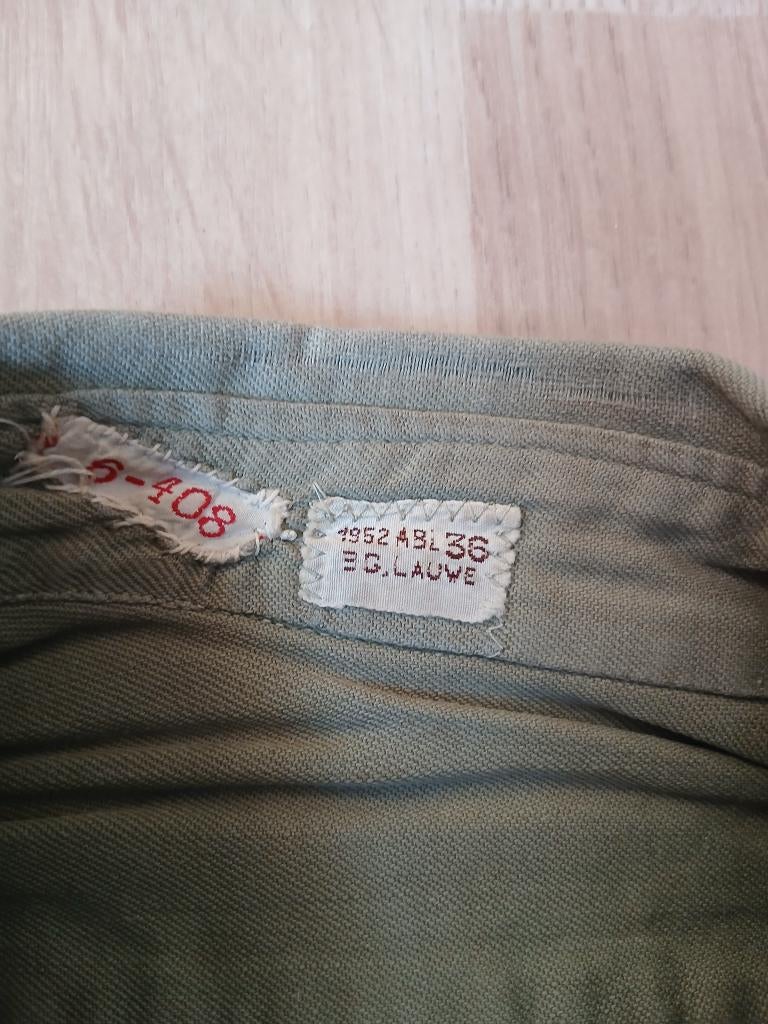 Twee ABL-shirts uit 1952., Verzamelen, Ophalen of Verzenden, Landmacht, Kleding of Schoenen