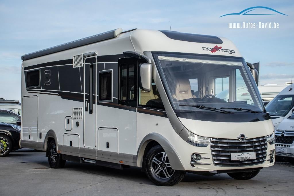 Carthago Chic E-Line I 50 LE Fiat Ducato 2.3 Aut. 5 Slaappl, Caravans en Kamperen, Mobilhomes, Fiat, Luifel, 7 tot 8 meter, Bedrijf