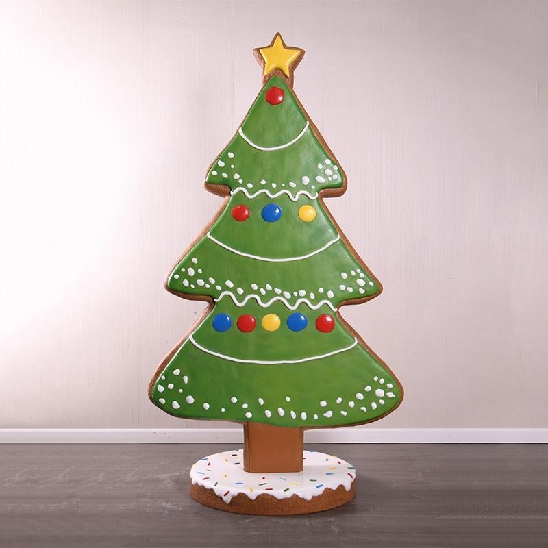 Gingerbread Christmas Tree – Kerstboom beeld Hoogte 213 cm, Ophalen, Nieuw