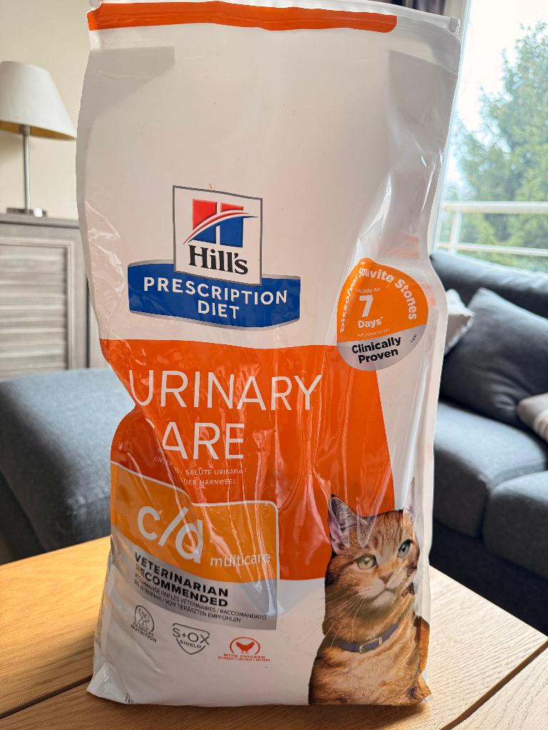 Croquettes pour chat Hill's urinary C/D 6kg, Enlèvement, Chat