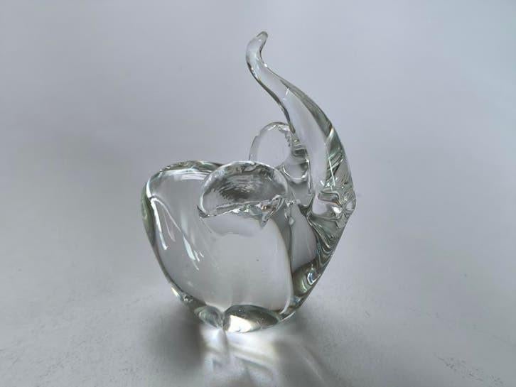 Massief glazen olifantje, Ophalen of Verzenden