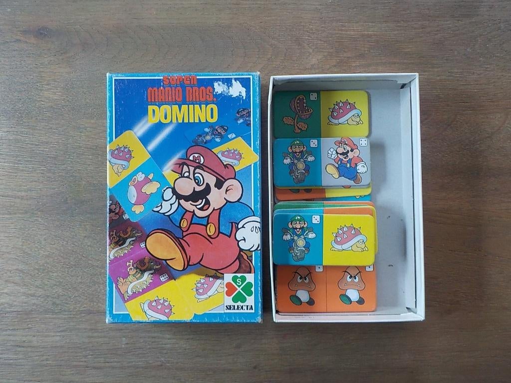 vintage spel Super Mario Bros. Domino Selecta / Nintendo, Games en Spelcomputers, Games | Nintendo NES, Ophalen of Verzenden, Gebruikt