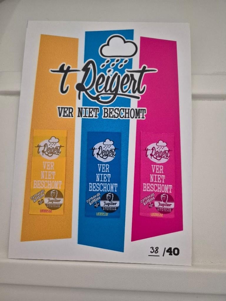 Carnaval Aalst lintjes 't Reigert, Ophalen of Verzenden