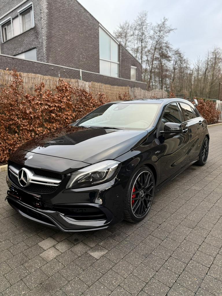 Mercedes A 45 AMG 4Matic navi leder schuifdak…, Auto's, Automaat, Euro 6, Bruin, Particulier