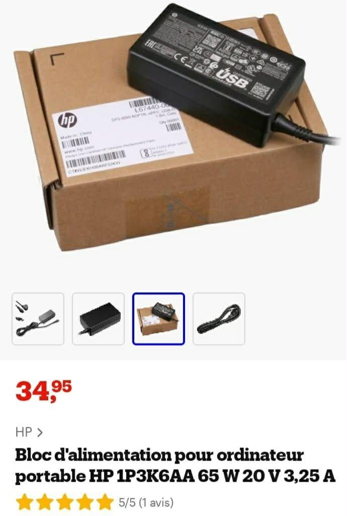 HP USB-C LC-adapter 65 W oplader „NIEUW”, Ophalen, Nieuw, HP