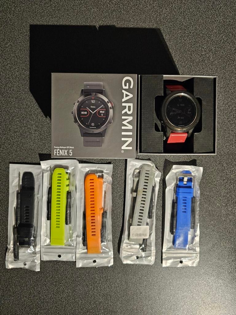 Garmin fenix 5 sporthorloge smartwatch, Gebruikt, Garmin, Ophalen of Verzenden, Waterdicht