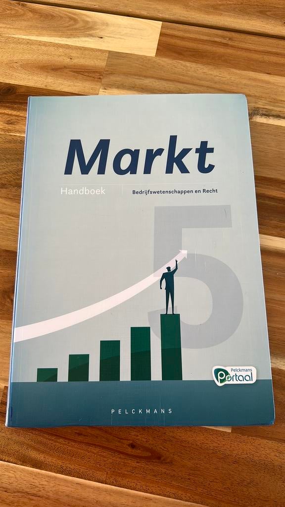 Markt 5 Bedrijfswetenschappen en Recht Handboek (incl. Pelck, Boeken, Schoolboeken, Ophalen, Economie