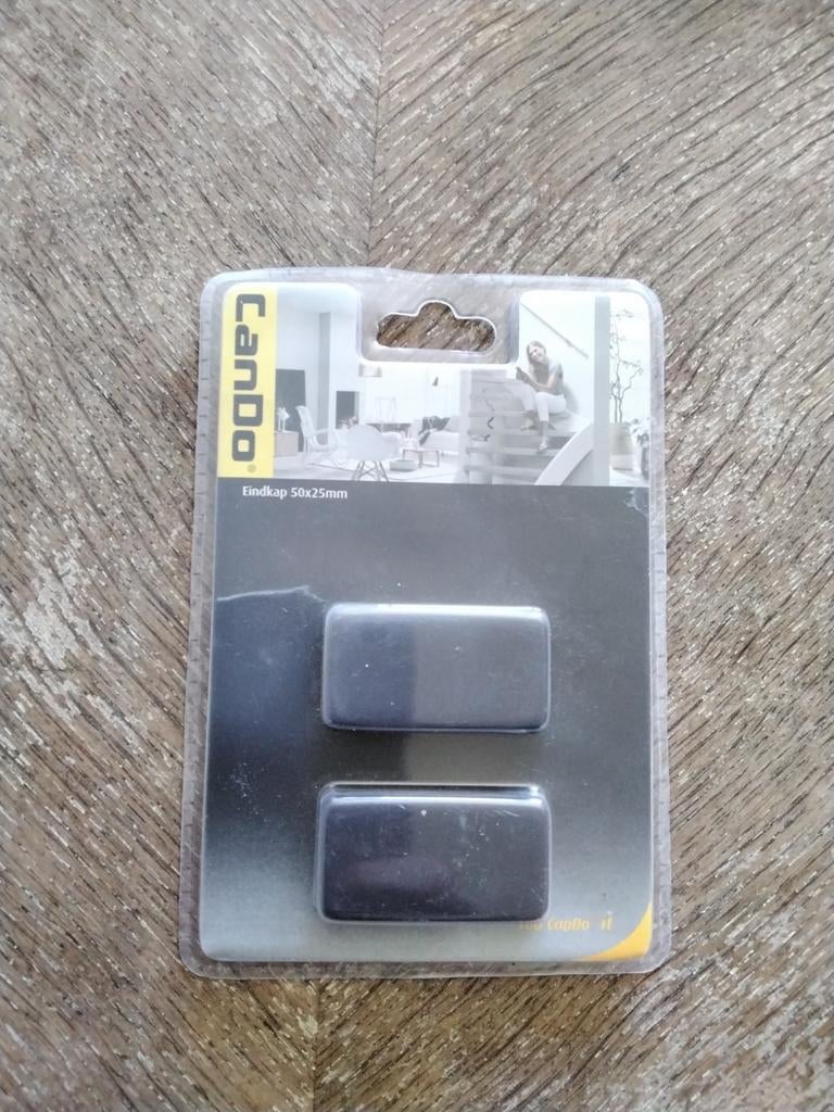eindkap trapleuning mat zwart 50x25mm CANDO, Bricolage & Construction, Enlèvement ou Envoi