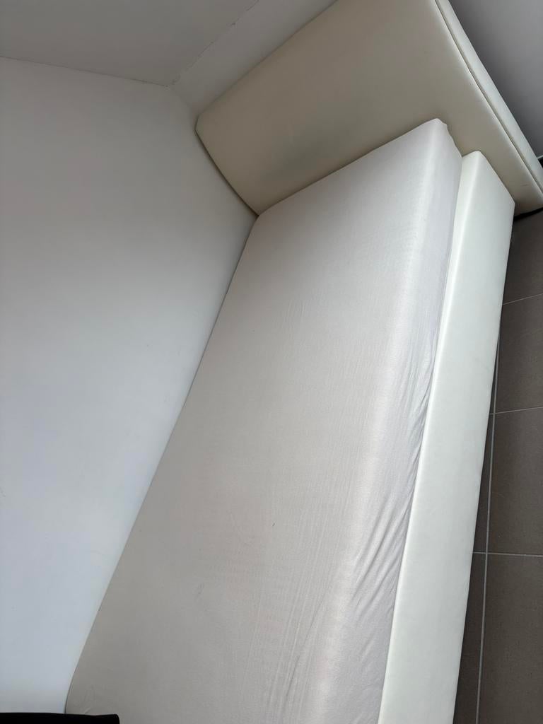 Boxspring 90 op 200, Ophalen, Gebruikt, 90 cm, Eenpersoons