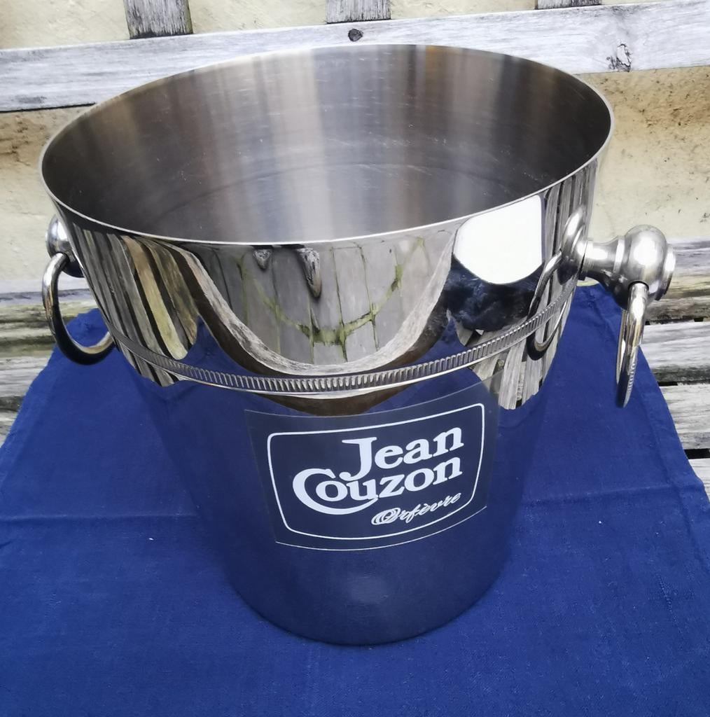 Champagne emmer Jean Couzon in glanzend inox, Ophalen of Verzenden