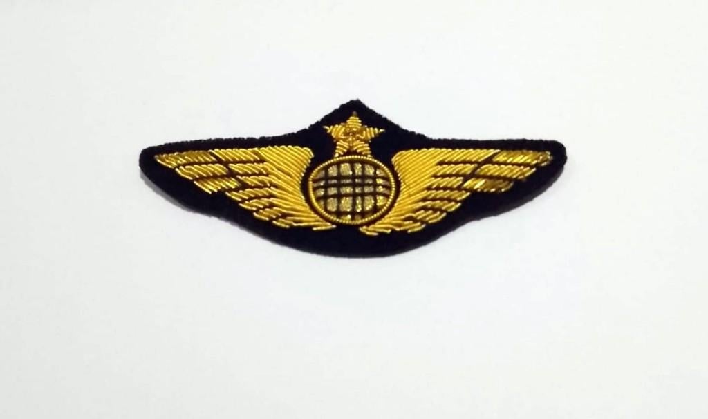 Borstvleugel van vliegtuigpiloot om te naaien, Verzamelen, Militaria | Algemeen, Ophalen of Verzenden, Overige soorten, Embleem of Badge