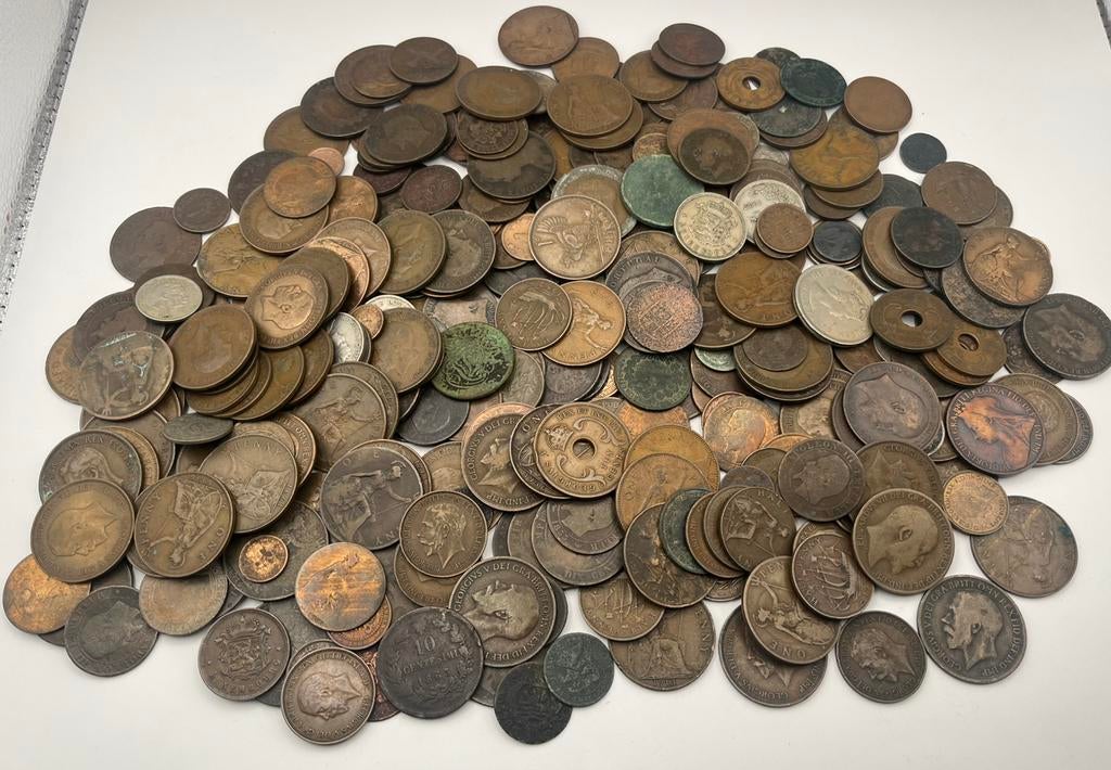 2 kilogram oudere munten (begin 20ste tot 17de eeuw), Ophalen of Verzenden, Munten