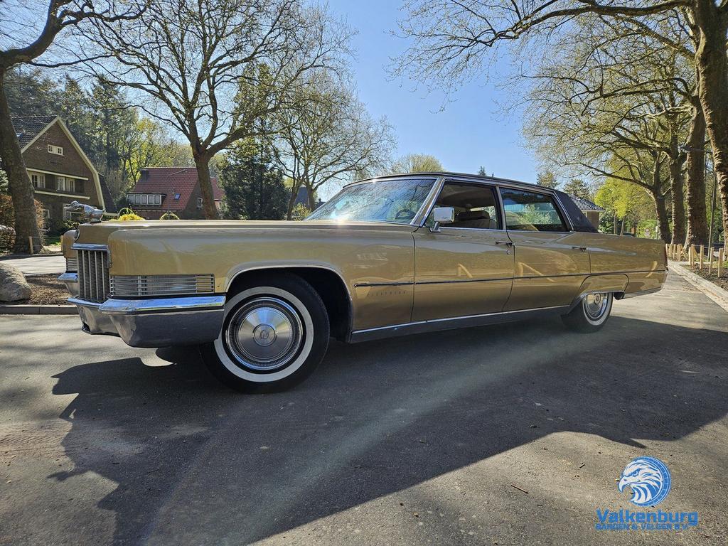 Cadillac Fleetwood Brougham  7.7 V8 LPG AUT 375 PK 1970 Goud, Autos, Cadillac, Entreprise, Autres modèles, Air conditionné, Vitres électriques
