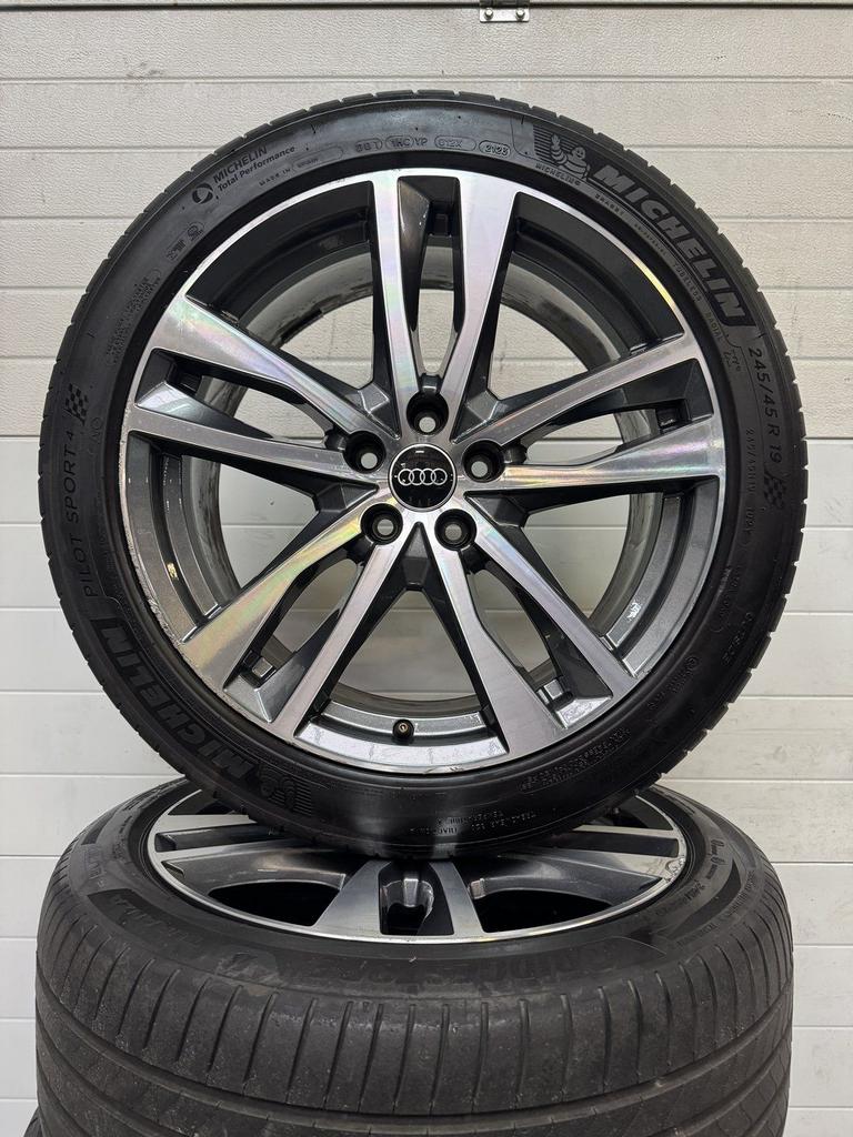 19’’ audi a6 velgen zomerbanden orig, Auto-onderdelen, Banden en Velgen, Banden en Velgen, Zomerbanden, 19 inch, 245 mm, Personenwagen