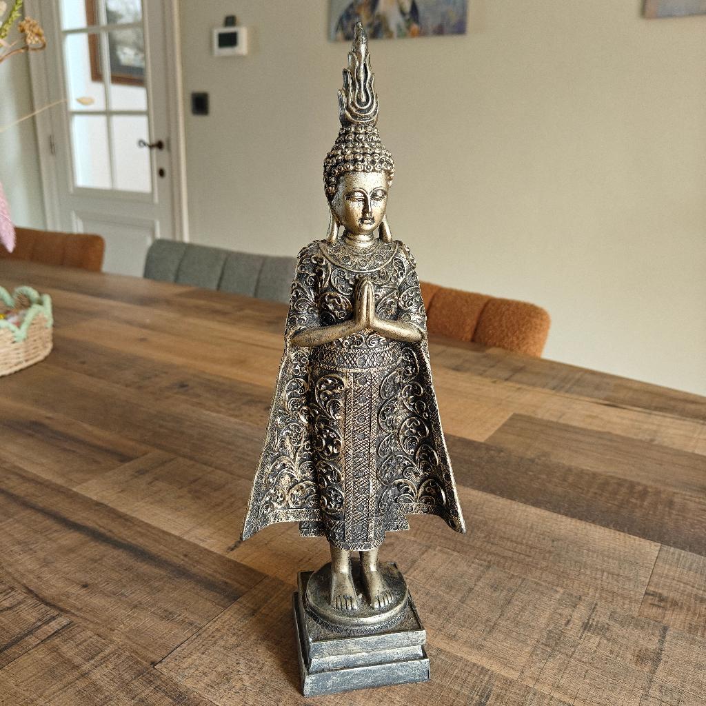 Statue vintage d'un gardien de temple asiatique, Enlèvement