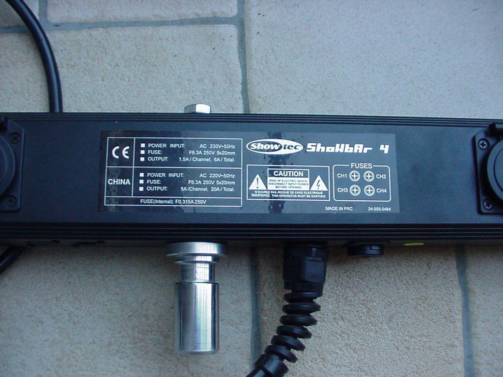 2 power x DMX BAR ( 4-bar ) Showtec, Ophalen, Gebruikt, Licht