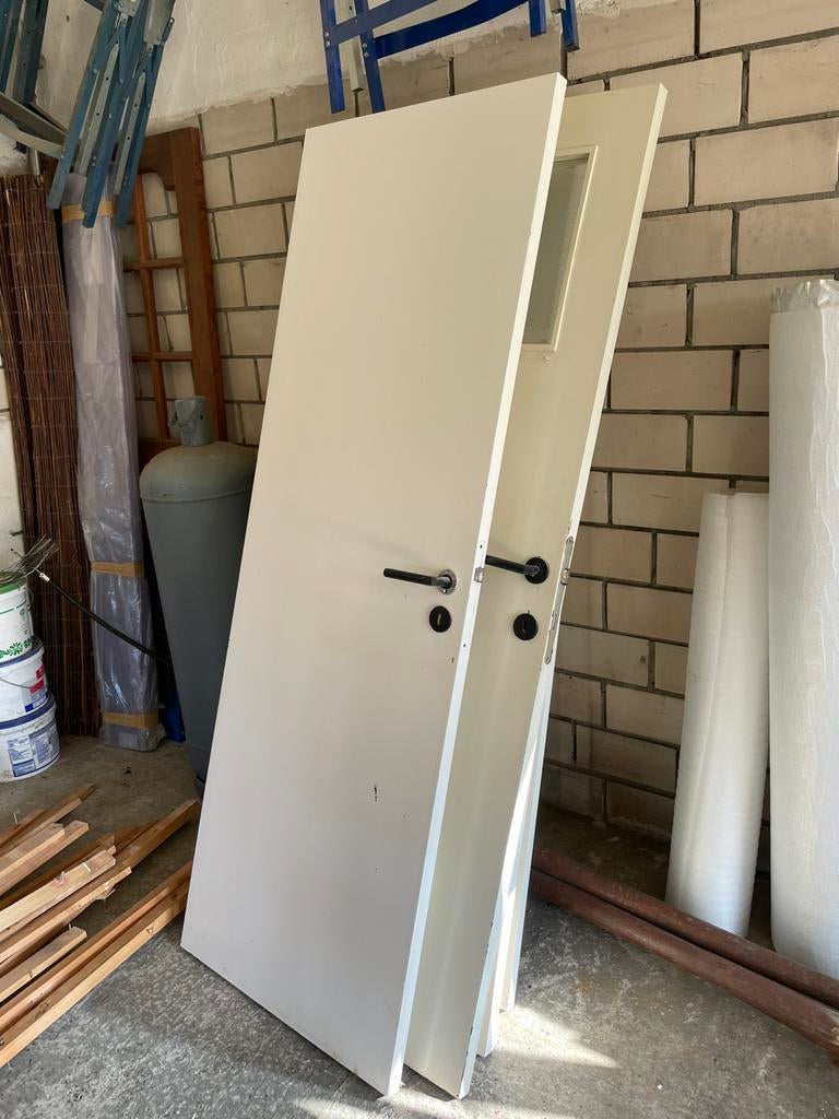 4 binnendeuren, Ophalen, Binnendeur, Zo goed als nieuw, 200 tot 215 cm