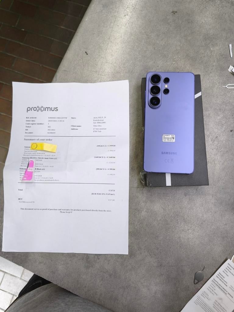 Samsung Galaxy s26 ultra 256 gb met aankoop bon 1100 euro, Telecommunicatie, 256 GB, Ophalen