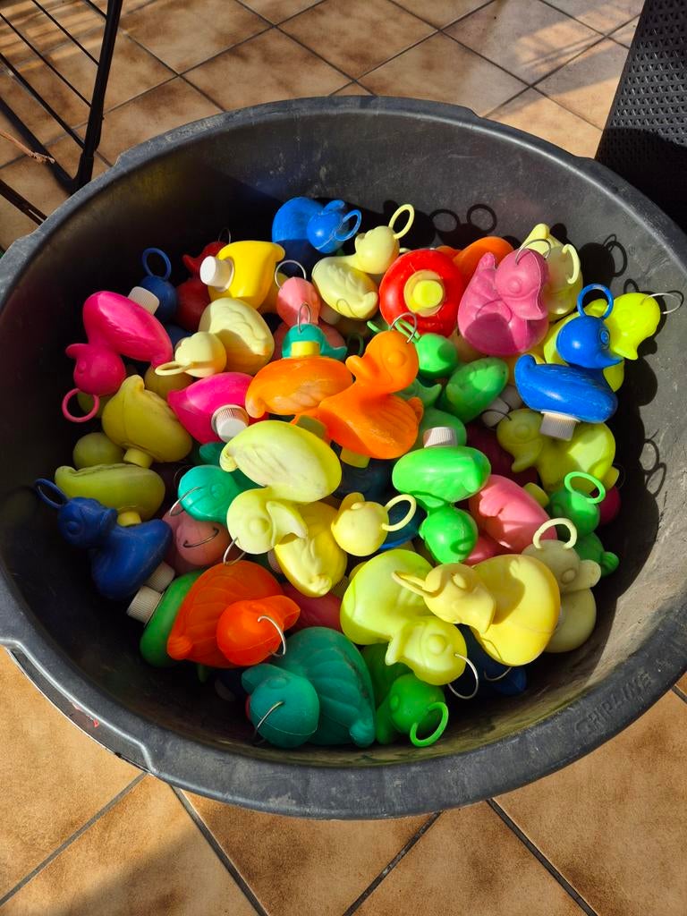 Kermis Eentjes 110 stuks groot en klein, Antiek en Kunst, Antiek | Speelgoed, Ophalen