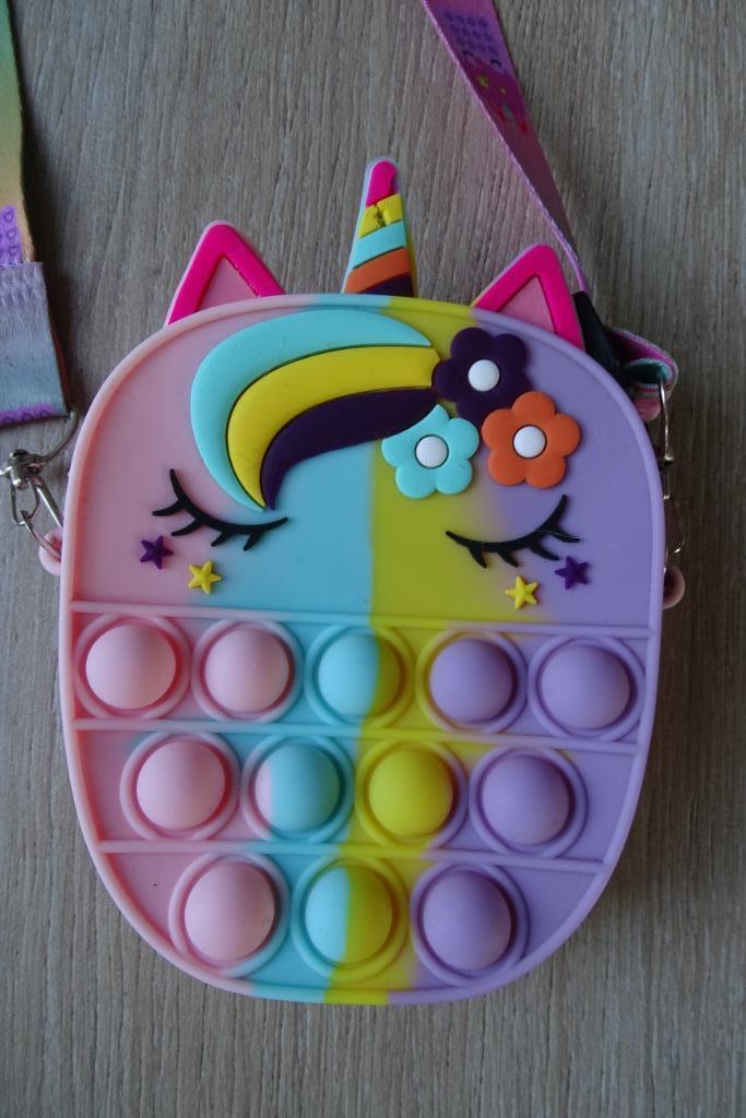 Leuk Pop-it handtasje met schouderband, Ophalen of Verzenden, Zo goed als nieuw