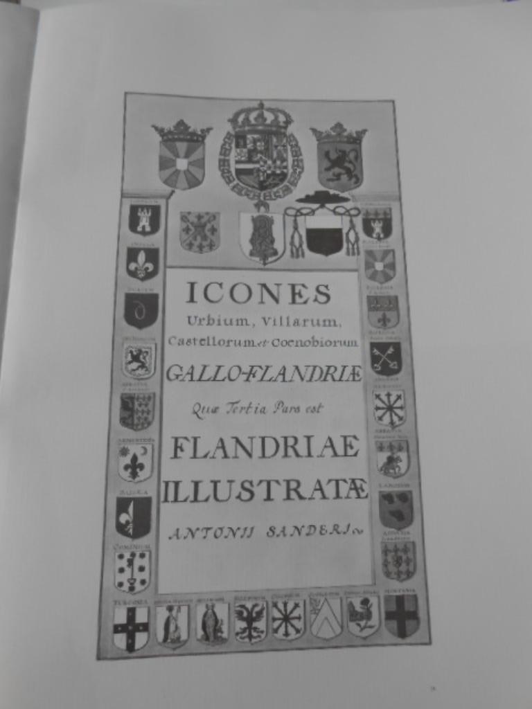 boek Icones Gallo Flandrie  Antonius Sanderus, Boeken, Kunst en Cultuur | Beeldend, Zo goed als nieuw, Grafische vormgeving, Ophalen