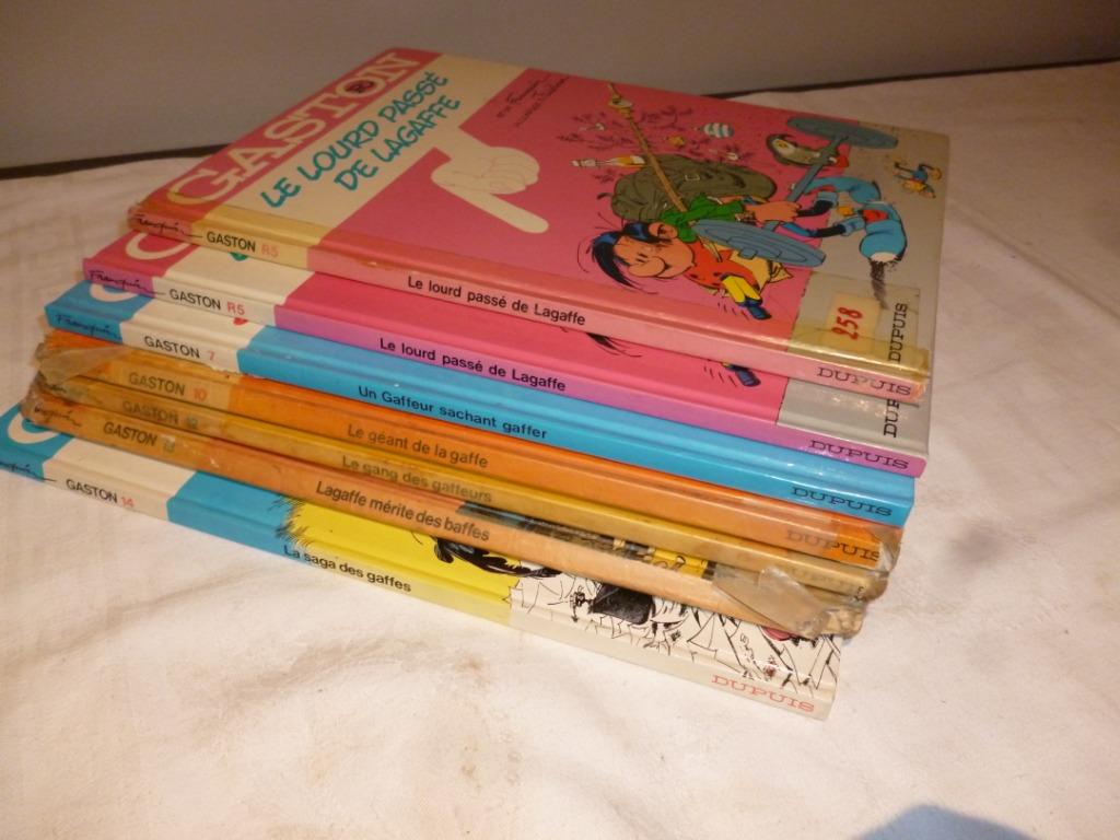7 livres BD GASTON Dupuis  par Franquin + 3 autres livres, Livres, Enlèvement