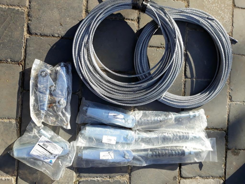 Staalkabel met spanners, Ophalen of Verzenden, Nieuw