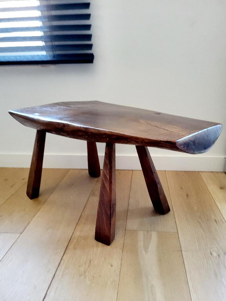 Banc ou table d'appoint en bois massif en tronc d'arbre, Maison & Meubles, Enlèvement