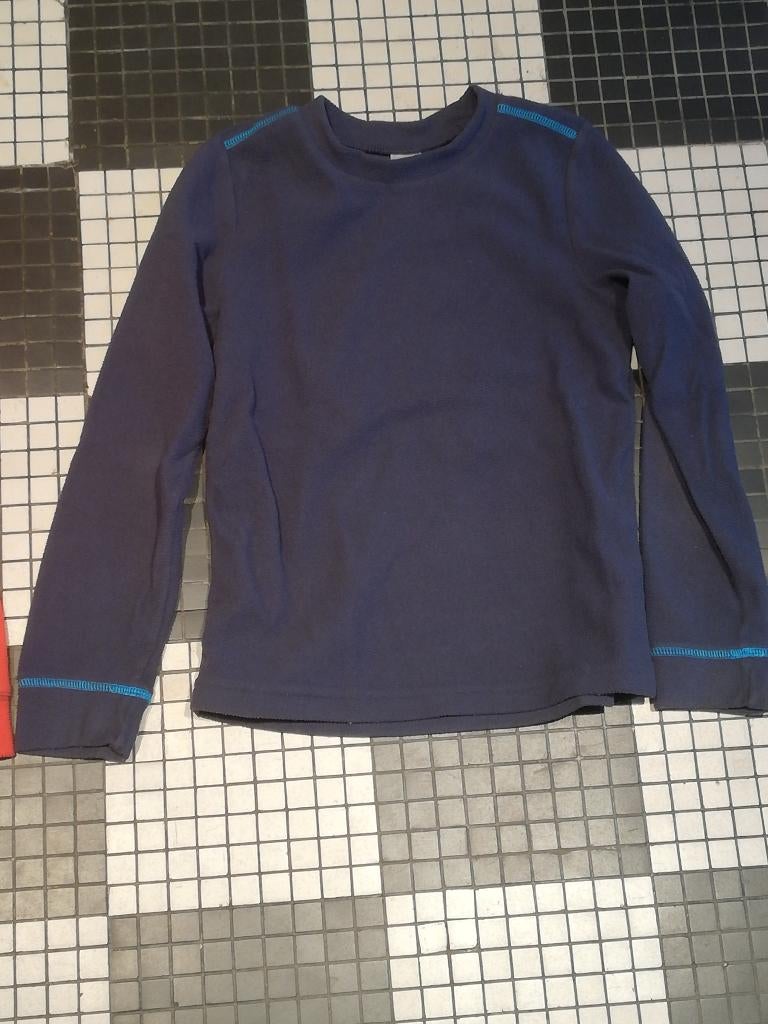 Fleece trui - 140 - 10 jaar - marineblauw, Kinderen en Baby's, Kinderkleding | Maat 140, Jongen of Meisje, Trui of Vest, Ophalen of Verzenden
