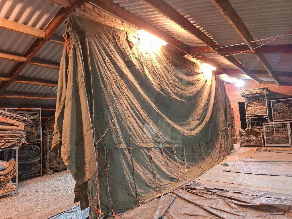 WOII legertent 10x5m, Ophalen, Gebruikt, Meer dan 6