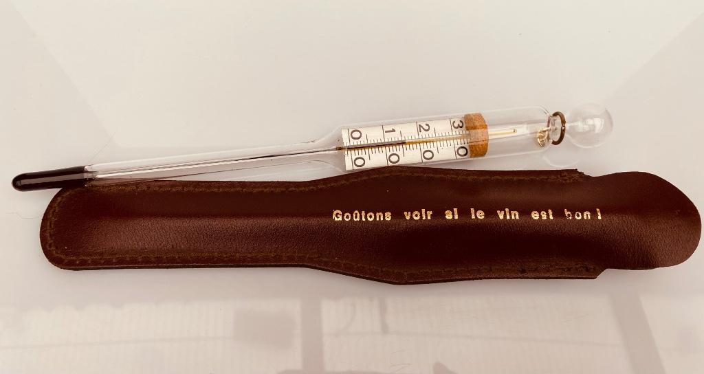 thermomètre à vin, Maison & Meubles, Enlèvement ou Envoi, Comme neuf, Verre, Autres types