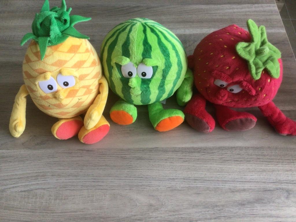 Pakket knuffels fruit, Ophalen of Verzenden, Gebruikt