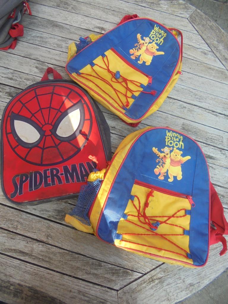 rugzak schooltas spiderman winnie the pooh, Ophalen of Verzenden, Gebruikt, Rugtas