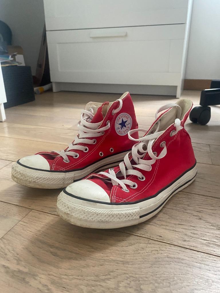 rode All stars van Converse, Overige typen, Ophalen of Verzenden, Converse All Stars, Gedragen