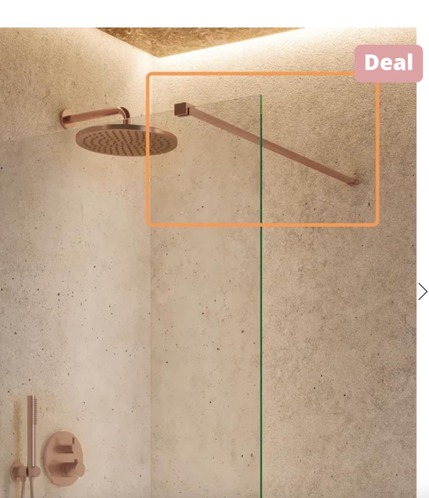 Barre de douche stabilisatrice moderne en cuivre brossé, Enlèvement ou Envoi, Neuf, Cuivre, Douche