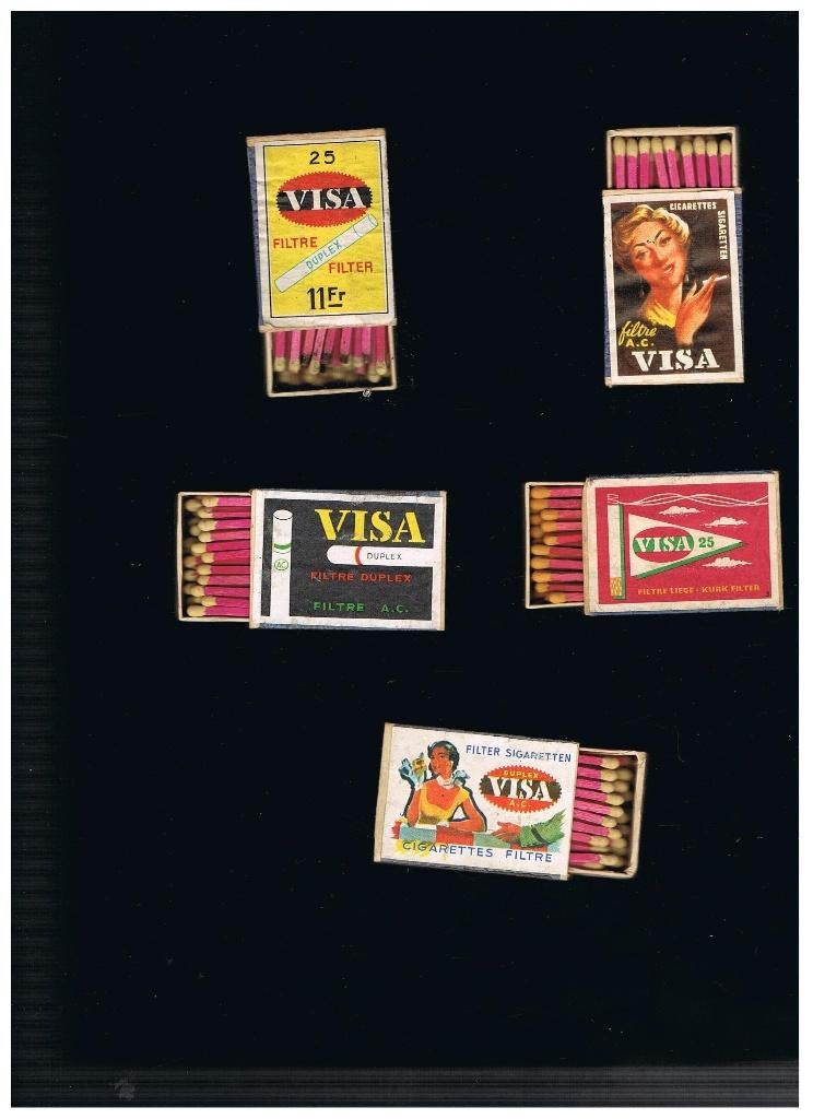LUCIFERDOOSJES VISA, Verzamelen, Verzenden, Zo goed als nieuw, Luciferdoosjes of -merken