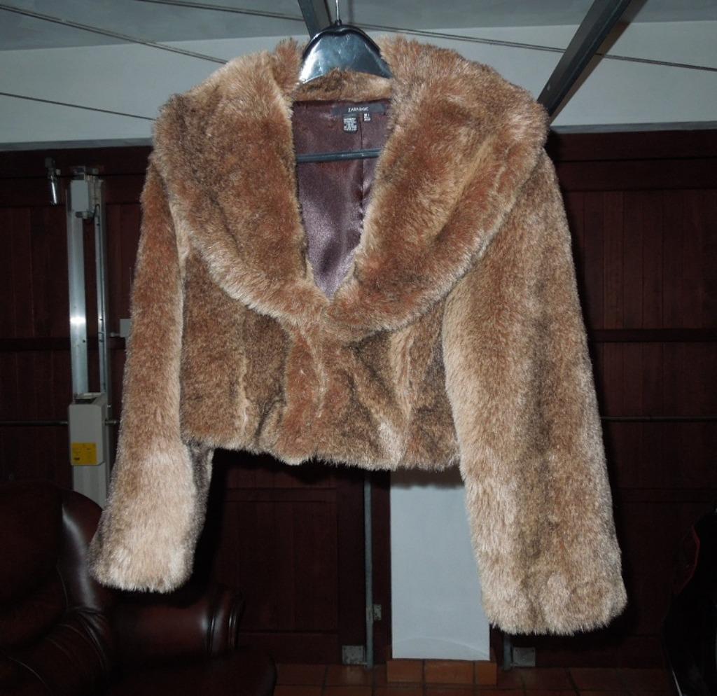 Veste en fausse fourrure, Taille 42/44 (L), Enlèvement ou Envoi, Zara, Comme neuf