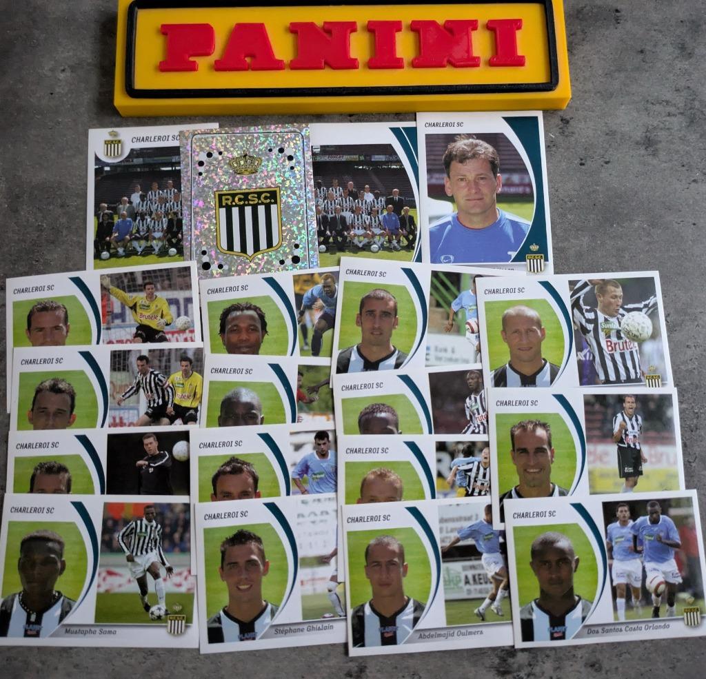 Panini football 2005 19X SP. Autocollants foot CHARLEROI, Envoi, Neuf
