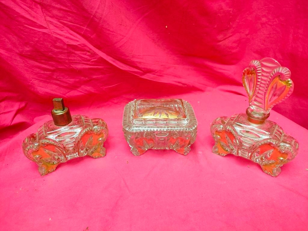 Ensemble de toilette Vintage Eau de toilette., Enlèvement ou Envoi, Comme neuf