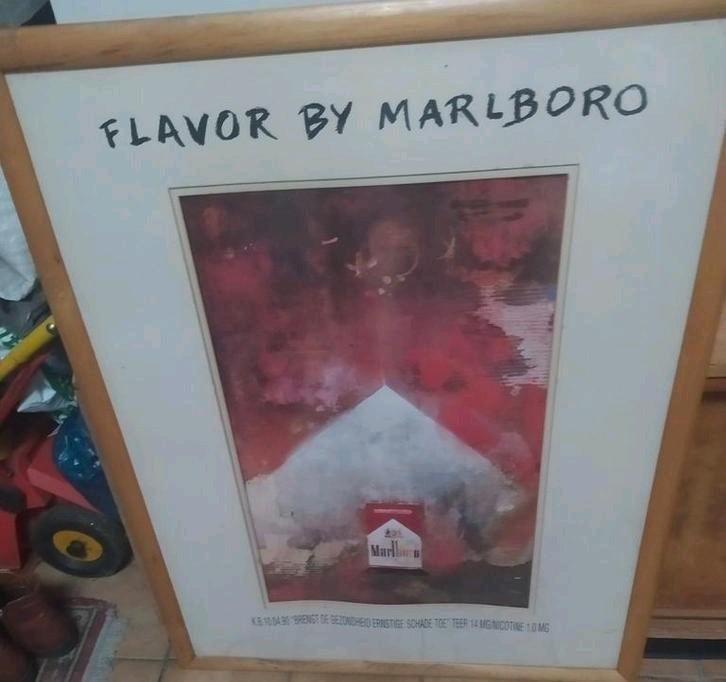 Grande affiche unique et originale de Marlboro., Collections, Marques & Objets publicitaires, Enlèvement, Comme neuf