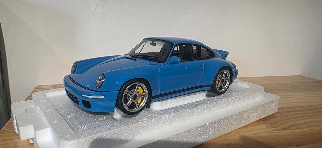 Porsche Ruf SCR 911 (964) Maxico Blue 1/18 Presque Réelle, Enlèvement ou Envoi, Comme neuf, Voiture, Autres marques